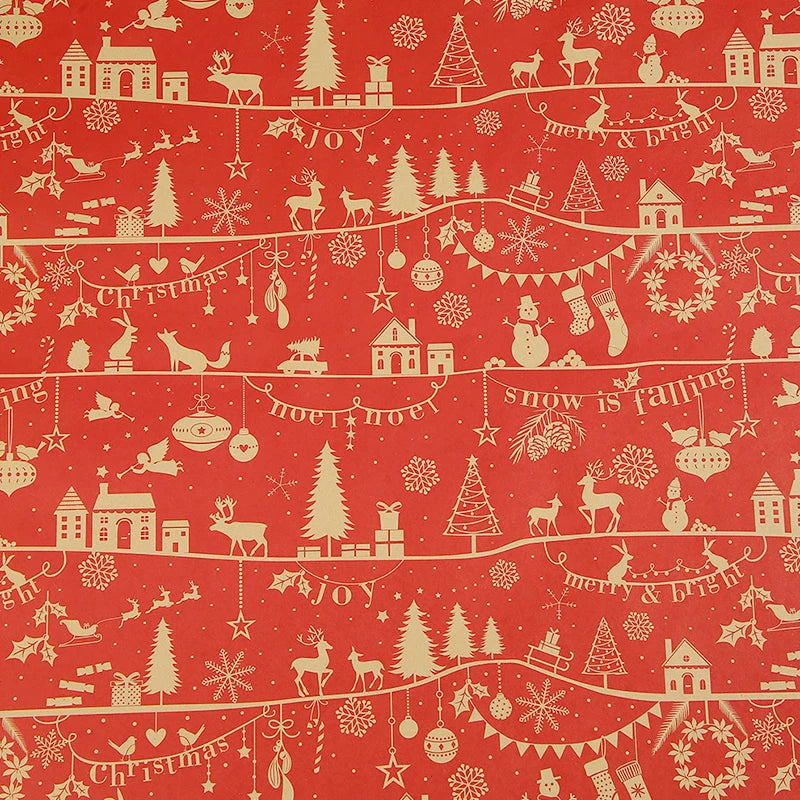 XL Christmas Wrapping Paper | Sketch Galore | Durable Material