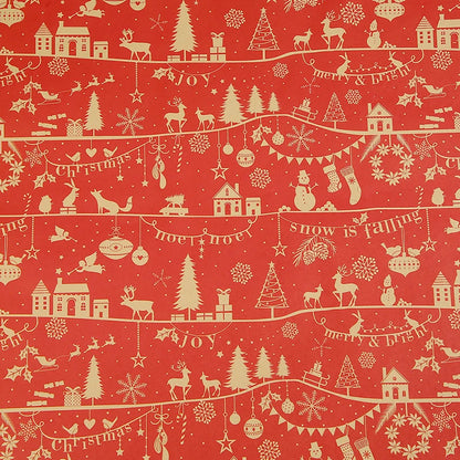 XL Christmas Wrapping Paper | Sketch Galore | Durable Material