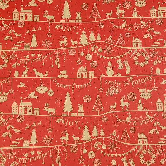 XL Christmas Wrapping Paper | Sketch Galore | Durable Material