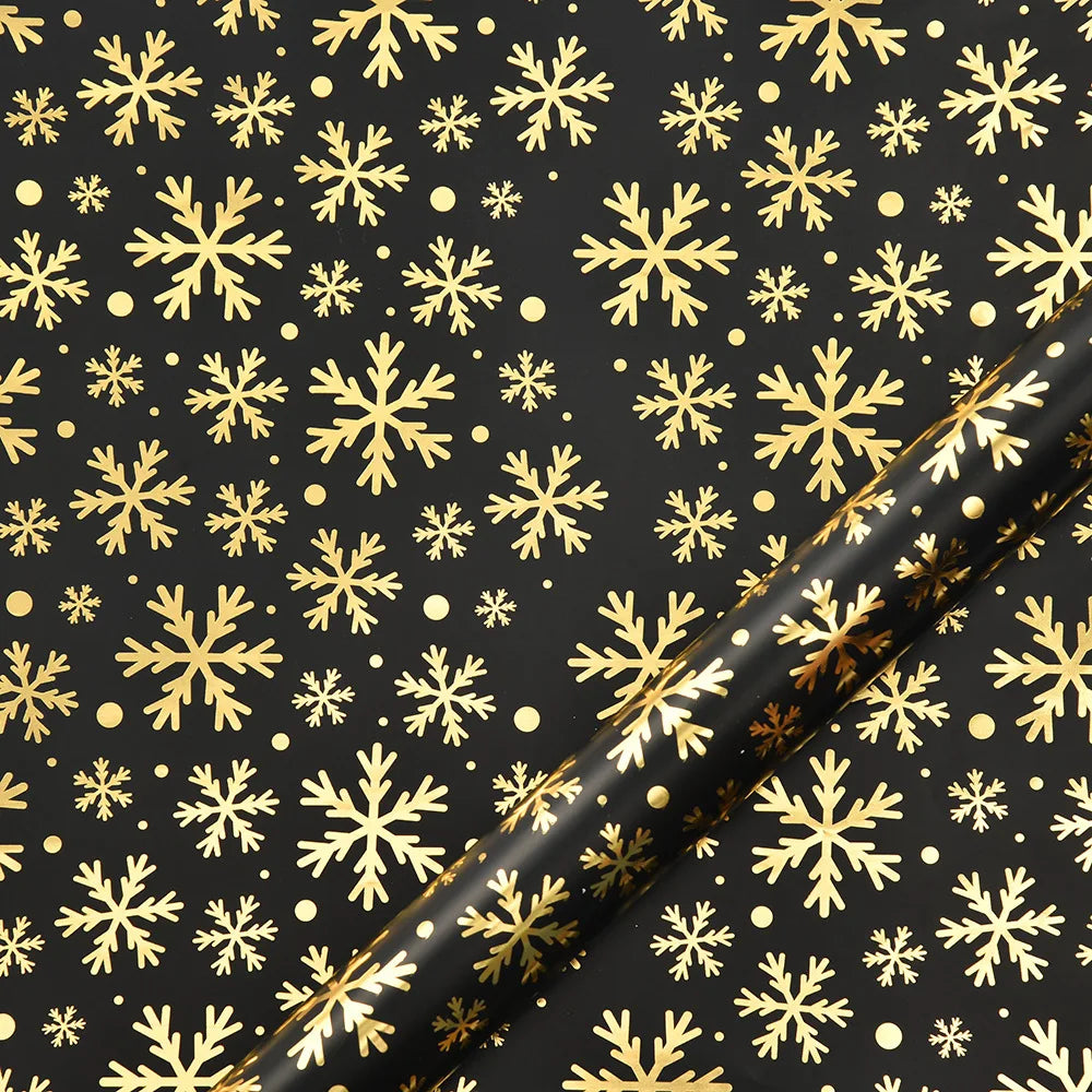 XL Christmas Wrapping Paper | Golden Glory| Durable Material | 6-Pack